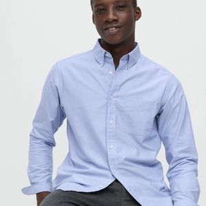 Uniqlo Men's Blue Non Iron Slim Fit Shirt Size S